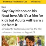 Kay Kay Menon Instagram - Here's some Press and Media Coverage our Love-All is getting. #LoveAll #LoveAllIndiaTour #LoveAllIndore #Indore #LoveAllHyderabad #LoveAllBhopal #Bhopal #Hyderabad #LoveAllFilm #LoveAllMovie #LoveAllBadminton #LoveAllTrailer #LoveAll25August #KayKayMenon #SwastikaMukherjee #SudhanshuSharma #NewRelease #Bollywood #SportsFilm #SportsMovie