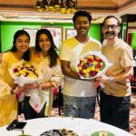 Keerthi shanthanu Instagram - a Twin Anniversary celebration❤️ @shanthnu & myself Sharing the same anniversary date along with this beautiful couple #FahadFazil & @nazriyafahadh 🤗 thank you #ALVijay sir for hosting us 💕