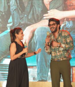 Keerthi shanthanu Instagram - a King Of Kotha vibe 💥 
@dqsalmaan & @aishu__ 
watta fascinating duo, giving you all the positive vibes u need ❤️
Electrifying energy from crowd 💥 
glad to have hosted this event #kingofkotha 
@actorshabeer @sherif_choreographer 
@dqswayfarerfilms @zeestudiosofficial
@brandblitzevents
