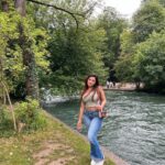 Ketika Sharma Instagram - the high current waters have always been irresistible for me ever since childhood for reasons unknown!! (I’ve always landed up jumping in 😝 #iykyk ) English-Garden