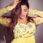 Ketika Sharma Instagram - different shades of my favourite colour 💛 Styled by @rashmitathapa Wearing @kaastaanbydivaajain Shot by @puchi.photography Makeup @makeupartist_arti #tb #anarkali #styled