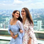 Kritika Sharma Instagram - Just the way I’m feeling I just can’t deny! First day of Malaysia Sky tower , sky box , twin towers 💙 Outfit @khwaab_design_official Styled by @styleby_shivi #travel #malaysia #kualalampur #twintowers #skybox #skytower #girl Kuala Lumpur - KL