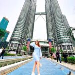 Kritika Sharma Instagram - Just the way I’m feeling I just can’t deny! First day of Malaysia Sky tower , sky box , twin towers 💙 Outfit @khwaab_design_official Styled by @styleby_shivi #travel #malaysia #kualalampur #twintowers #skybox #skytower #girl Kuala Lumpur - KL
