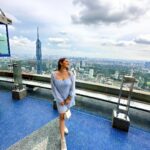 Kritika Sharma Instagram - Just the way I’m feeling I just can’t deny! First day of Malaysia Sky tower , sky box , twin towers 💙 Outfit @khwaab_design_official Styled by @styleby_shivi #travel #malaysia #kualalampur #twintowers #skybox #skytower #girl Kuala Lumpur - KL