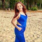 Kritika Sharma Instagram - 💙 #travel #bluedress #jumpsuit #beach #thailand #indiangirl