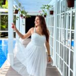 Kritika Sharma Instagram - خواب 🦢 Styled by @styling.your.soul Location @cinnamongrandcolombo #travel #srilanka #slowmotionreel #fashion #indianmodel #trendingsongs #trendingreels #girl #whitedress #whiteoutfit #slowmotion Cinnamon Grand Colombo