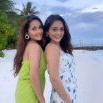 Kritika Sharma Instagram - Us - NO WAY 😌 #reels #reelsinstagram #reelitfeelit #explore #trending #noway #sharmasisters #travel #maldives