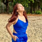 Kritika Sharma Instagram - 💙 #travel #bluedress #jumpsuit #beach #thailand #indiangirl