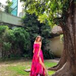 Kritika Sharma Instagram - When you want to turn heads! Outfit @siseraa_ Styled by @the_neerajpandey Earrings @trazenie Location @cinnamongrandcolombo #travel #srilanka #gown #girl #model #indian #howtoposeingown #redgown Cinnamon Grand Colombo