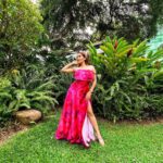 Kritika Sharma Instagram - When you want to turn heads! Outfit @siseraa_ Styled by @the_neerajpandey Earrings @trazenie Location @cinnamongrandcolombo #travel #srilanka #gown #girl #model #indian #howtoposeingown #redgown Cinnamon Grand Colombo