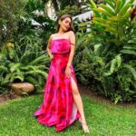 Kritika Sharma Instagram - When you want to turn heads! Outfit @siseraa_ Styled by @the_neerajpandey Earrings @trazenie Location @cinnamongrandcolombo #travel #srilanka #gown #girl #model #indian #howtoposeingown #redgown Cinnamon Grand Colombo