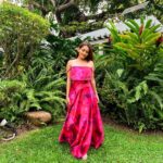 Kritika Sharma Instagram - When you want to turn heads! Outfit @siseraa_ Styled by @the_neerajpandey Earrings @trazenie Location @cinnamongrandcolombo #travel #srilanka #gown #girl #model #indian #howtoposeingown #redgown Cinnamon Grand Colombo