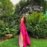 Kritika Sharma Instagram - When you want to turn heads! Outfit @siseraa_ Styled by @the_neerajpandey Earrings @trazenie Location @cinnamongrandcolombo #travel #srilanka #gown #girl #model #indian #howtoposeingown #redgown Cinnamon Grand Colombo