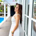 Kritika Sharma Instagram - Feeling like a dream in white! What’s your fav color comment below! Outfit @athenalifestyle.in Styled by @styling.your.soul Location @cinnamonbeyberuwala #travel #srilanka #model #indianmodel #hotel #whitedress #posesforpictures #photoshoot Cinnamon Grand Colombo