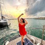 Kritika Sharma Instagram - Yatch party ❤️ Outfit @tomberamoureuxin @saillanka @goldcoastfilmsofficial @scy.awards #saillanka #saillankacharter #scyisthelimit #travel #srilanka #model #indian Srilanka Colambo
