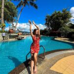 Kritika Sharma Instagram - If you wish to stay close to nature @frangipanilangkawi is the right choice to stay in langkawi ! They grow their own veggies , they have different kinds of animals / birds !Everything is recyclable! It has a beach front view too ! Thank you for an amazing and comfortable hospitality! Outfit @ikichic_official Styled by @the_neerajpandey #travel #malaysia #langkawi #resort #indiangirl Langkawi Island