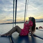 Kritika Sharma Instagram - Sunset cruise by @mantablucruises ! Outfit @luluandskyofficial #travel #malaysia #langkawi #trip #cruise Langkawi Island