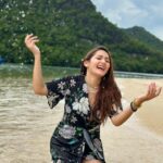 Kritika Sharma Instagram - Mangrove tour in langkawi, Malaysia ! Out of so many tour programs you will get this one we found the best one as it covered the maximum places like - mangrove, eagle point , bat cave , crocodile cave and many more and in fact I got a little massage from horseshoe crab too.. wait till you see it in my next reel ! Outfit @luluandskyofficial Langkawi Island