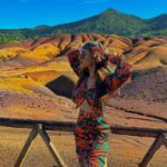 Krystle D'Souza Instagram - In 7th Heaven at @chamarel7colouredearthgeopark . . Outfit - @vesture.sk x @vblitzcommunications #chamarel7colouredearth #MauritiusNow #FeelOurIslandEnergy #mauritiustourism @mauritius.tourism 7 Coloured Earth,Chamarel,Mauritius
