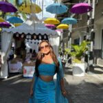 Krystle D'Souza Instagram - A little bit of sun and a lot of fun , under my umbrella ☂️💛 . . #caudanwaterfront #portlouis #MauritiusNow #FeelOurIslandEnergy #mauritiustourism . . Outfit - @kalakaaribysagarika x @dinky_nirh Caudan Waterfront Port Loius