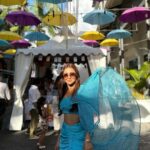 Krystle D'Souza Instagram - A little bit of sun and a lot of fun , under my umbrella ☂️💛 . . #caudanwaterfront #portlouis #MauritiusNow #FeelOurIslandEnergy #mauritiustourism . . Outfit - @kalakaaribysagarika x @dinky_nirh Caudan Waterfront Port Loius