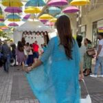 Krystle D'Souza Instagram - A little bit of sun and a lot of fun , under my umbrella ☂️💛 . . #caudanwaterfront #portlouis #MauritiusNow #FeelOurIslandEnergy #mauritiustourism . . Outfit - @kalakaaribysagarika x @dinky_nirh Caudan Waterfront Port Loius