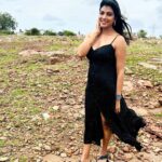 Lahari Shari Instagram - Enjoying the wild beauty of nature, with a smile that lights up the rockiest of moments. Feeling alive and free as the wind dances through my hair. Let's conquer challenges fearlessly and embrace every adventure life throws our way! 🌿💃🖤 #RockinIt #SmileandConquer #NatureLover #WildAndFree #AdventureAwaits #UnleashTheWild #RockinAndRollin Designer and Stylist : @adamohyd Gandikota Adventure Trip