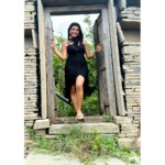 Lahari Shari Instagram - Stepping into the unknown, the stone doorframe beckons me. With bated breath, I enter the realm of mystery and adventure. Ready to uncover what lies beyond this ancient gateway, I embrace the dramatic journey that awaits, where imagination knows no bounds. Behold, the gateway to endless possibilities. 🚪✨ Designer and Stylist : @adamohyd #IntoTheUnknown #MysticDoorways #UncoverTheRealm #ExploringNewRealms #UnleashYourCreativity #DareToExploer #DramaticDoorWay Gandikota Adventure Trip
