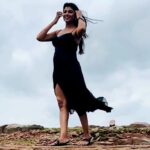 Lahari Shari Instagram - Enjoying the wild beauty of nature, with a smile that lights up the rockiest of moments. Feeling alive and free as the wind dances through my hair. Let's conquer challenges fearlessly and embrace every adventure life throws our way! 🌿💃🖤 #RockinIt #SmileandConquer #NatureLover #WildAndFree #AdventureAwaits #UnleashTheWild #RockinAndRollin Designer and Stylist : @adamohyd Gandikota Adventure Trip