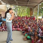 Lakshmi Manchu Instagram - A huge shoutout to @fariaabdullah for rocking our government school kids' world and celebrating 50 years of HipHop with a blast! 🎉🎶 Your energy and passion ignited the stage and their hearts. Here's to more beats and smiles together! I love how when my acting community wants to do any good, they always think of @teach_for_change. It makes me proud today that this NGO is not just mine but OURS! 📍Government High School, Madhapur