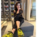Mehrene Kaur Pirzada Instagram - Attended @onitsukatigerindia ‘s Hyderabad launch party last evening and loved their latest AW22 collection. Sporting my favourite Onitsuka Tiger X URUSEIYATSURA kicks! The DELECITY featuring the Tiger pattern that symbolizes Onitsuka Tiger and the Anime URUSEIYATSURA. @onitsukatigerofficial