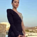 Mehrene Kaur Pirzada Instagram - Nothing makes a woman more beautiful than the belief that she is beautiful 🌹💥 ~ Sophia Loren Mykonos, Greece