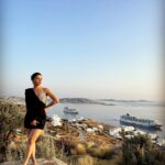 Mehrene Kaur Pirzada Instagram - Nothing makes a woman more beautiful than the belief that she is beautiful 🌹💥 ~ Sophia Loren Mykonos, Greece