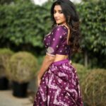 Mirna Menon Instagram - Sunshine mixed with a little hurricane ✨💜 @they_call_me_keshu | @yathidesignstudio | @purplesmakeupstudio
