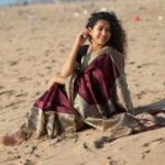 Misha Ghoshal Instagram - Photo dump from the saree series… posting all the pics i liked in the same post… let me know if u liked it too 😊 Marina Beach, Chennai