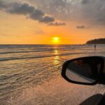 Miya George Instagram - When director calls packup early we go driving at the beach #muzhappilangaddriveinbeach #sunsetvibes #keralagodsowncountry Drive in Beach Muzhappilangad