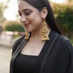 Miya George Instagram - Surround urself with gud people. Even the darkest phase will turn to be the brightest one Dress nd earrings by @saltstudio Mua @mukeshmuralimakeover styling @sabarinathk_