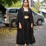 Miya George Instagram - Surround urself with gud people. Even the darkest phase will turn to be the brightest one Dress nd earrings by @saltstudio Mua @mukeshmuralimakeover styling @sabarinathk_