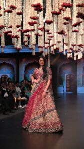 Mugdha Godse Instagram - Indian actress and model, Mugdha Godse, set the ramp ablaze at the prestigious Delhi Times Fashion Week! Representing the House of Surya, she mesmerized the audience as she showcased the breathtaking new collection, Nazm.

With her grace and elegance, Mugdha Godse perfectly embodied the essence of the collection, which beautifully combines tradition and modernity. The House of Surya has once again proven their mastery in creating exquisite ensembles that capture the essence of Indian craftsmanship

#SuryaSarees #Houseofsurya #DTFashion #TimesFashionweek #delhitimesfashionweek #fashionweek #fashionshow #Delhi #Walktherampwithsurya #fashion #indianfashion #DTFW2023 #DTFW #saree #indianwear #sareecollection #silksaree #Nazm #newcollection #fashion