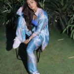 Mukti Mohan Instagram - well situated🪻🩵🍃 Photography @shaurya_bajpai Outfit @aartivijaygupta HMU @saba_hair_makeupartist
