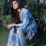 Mukti Mohan Instagram - well situated🪻🩵🍃 Photography @shaurya_bajpai Outfit @aartivijaygupta HMU @saba_hair_makeupartist