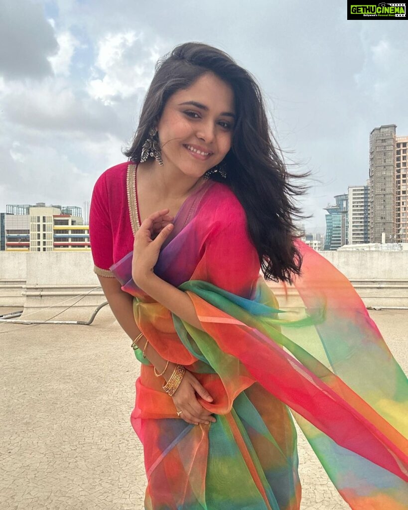 Muskan Bamne Instagram - 🩷❤️🧡💛💚🩵💙💜 #chachukachuha