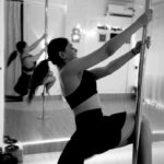 Niti Taylor Instagram - Might delete Later🖤 Sneak peak to something new I am learning 🤦🏻‍♀️ #dontjudge #itsmysecondclass #poledancing