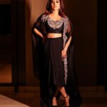 Nushrratt Bharuccha Instagram - To Blur is Human 💥🖤 Outfit : @prishostore Jewellery: @karnikajewelshyd . Style by me: @samidha.wangnoo Style team : @ritika.kishnani @yashtikaasharmaa Make up : @vardannayak Hair by : @ashwini_hairstylist 📸 : @lakshaysachdevaphotography