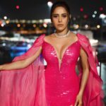 Nushrratt Bharuccha Instagram - Everyone else can go home 'cos @nushrrattbharuccha totally owned this Queen look. Slaying in our custom sequence gown at the IIFA Green Carpet. Gown @tanieyakhanuja Jewellery @karishma.joolry @mortantra Styled by: @samidha.wangnoo Style team: @rareority @ritika.kishnani @nidhisawantt @rutvishah_31 Make up : @ssequeiramakeup Hair : @danihairstylist1 📸 : @amvisuals_ #nushrrattbharuccha #tanieyakhanuja #tkqueenmovesonly #iifa2023 #iifa