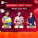 Pallavi Gowda Instagram - What's Your Pick Among Our Elegant & Charming Heroines😍😍 #Arundhathi #Anu #Jagadhatri #ZeeTelugu @pallavi_gowda_official @hk_varsha_ @deepthimanne_official