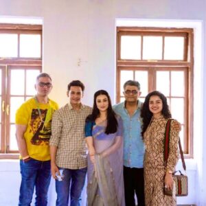 Pia Bajpiee Instagram - “कामना” promo shoot day with @gajrajrao & @rajeshramsingh @cockcrowpictures @cockcrowandshaika_ent 
@aslichandni @instaabhishekrawat #cherishedmoments 🤗🙏