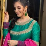 Pooja Bose Instagram - Anarkali feeling Style by @hittingfashion Costume @kaasniindia Makeup @makeup_artist_amit