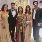 Poonam Dhillon Instagram – Good to see my  Friend & Colleague @iamsunnydeol  after ages on the  joyous occasion of his son’s wedding celebrations. Congratulations  and Loads of Happiness to the lovely couple @imkarandeol & @drishaacharya . Great to attend the reception with both my bachaas @anmolthakeriadhillon @palomadhillon . Taj Lands End, Mumbai