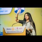 Poonam Kaur Instagram - Rotary conference held in Chhattisgarh - speaking after super turbulent flight which held us for 5 hours - it was worth it - “world starts with women “ - Hoping to get the poetry soon . #narishakti